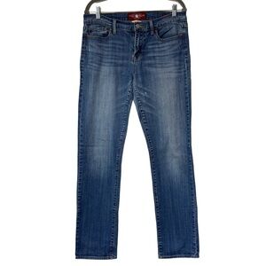 {Lucky Brand} "Sofia Straight" Tall Long Straight Leg Stretch Denim Jeans